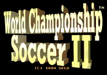 World Championship Soccer II (USA) (Beta) screen shot title